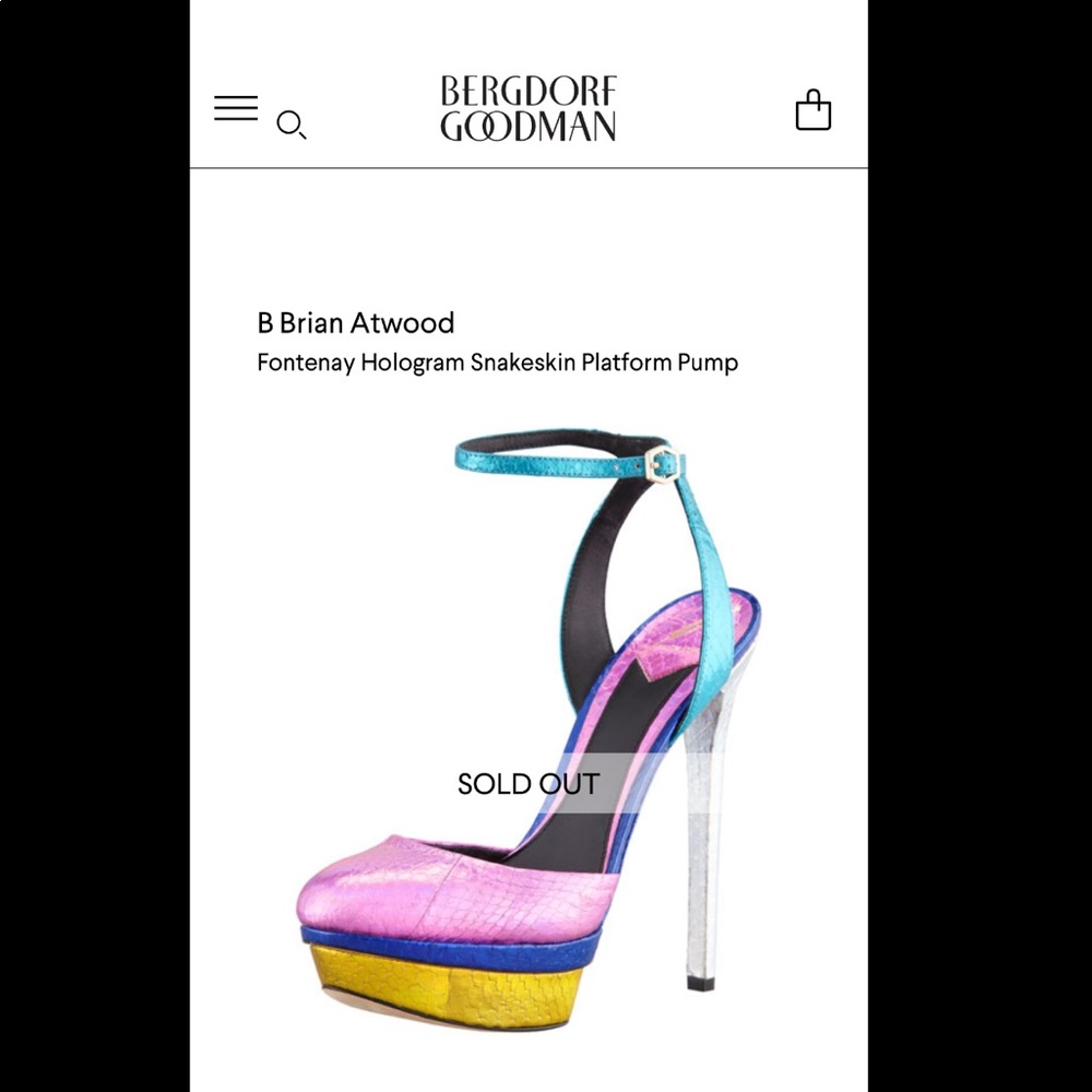 Authentic Multi color Brian Atwood Pumps